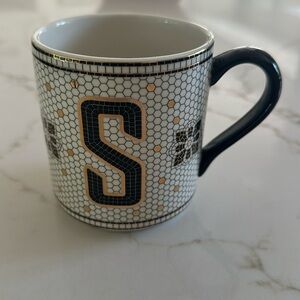 🆕 Anthropologie- Coffee Mug Letter “S”